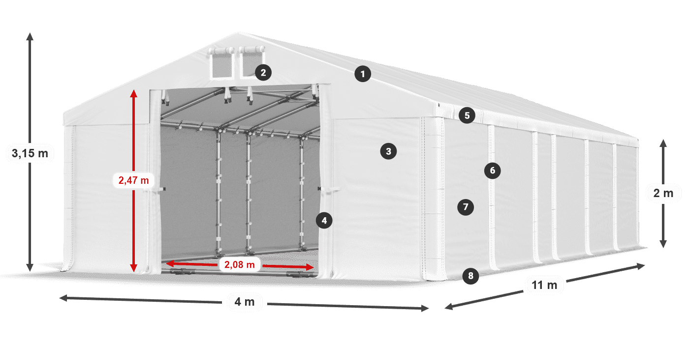 MFR 620 PVC legende 2m