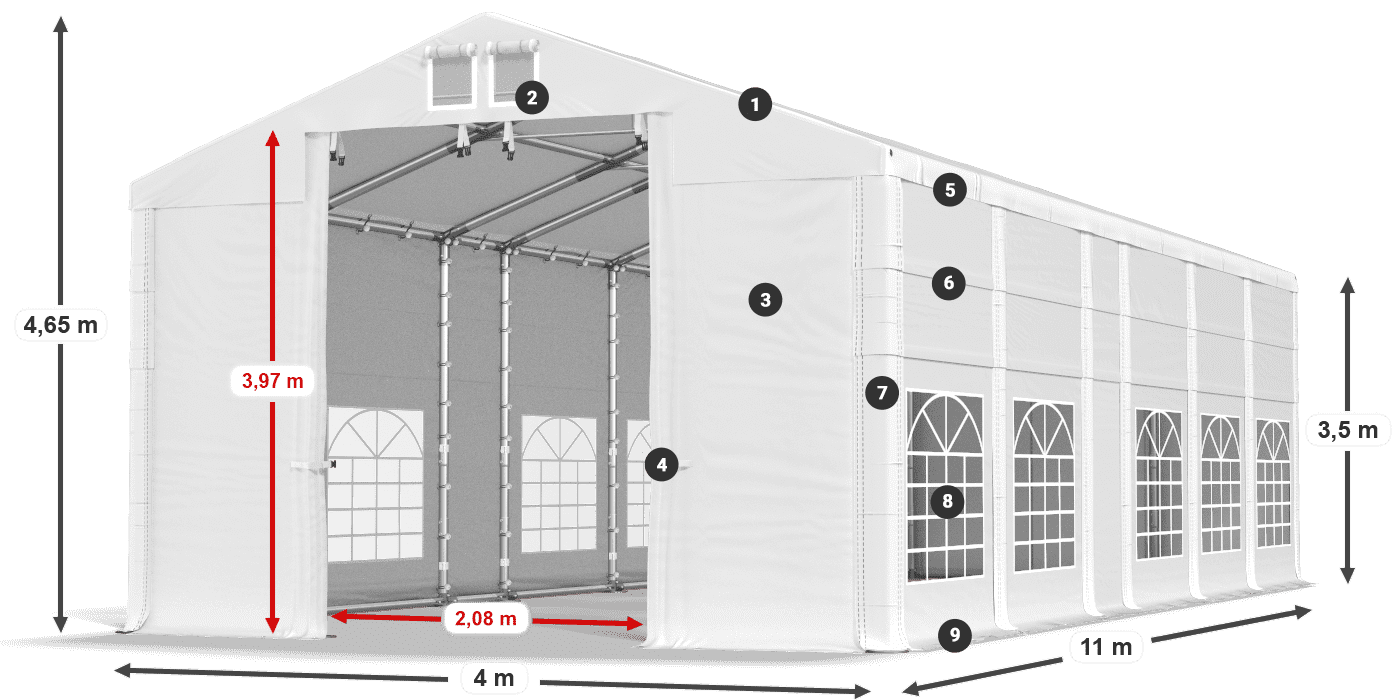 IFR 620 PVC legende 3,5m