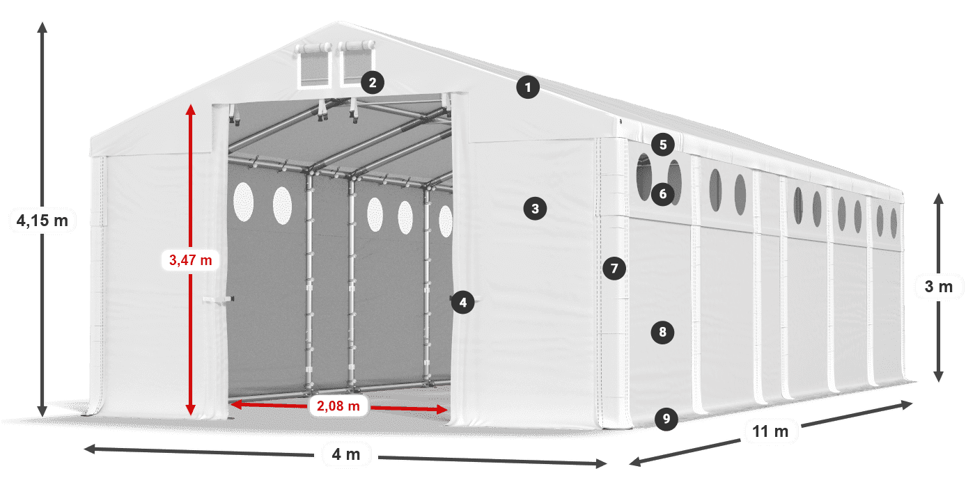 MFRO 620 PVC legende 3m