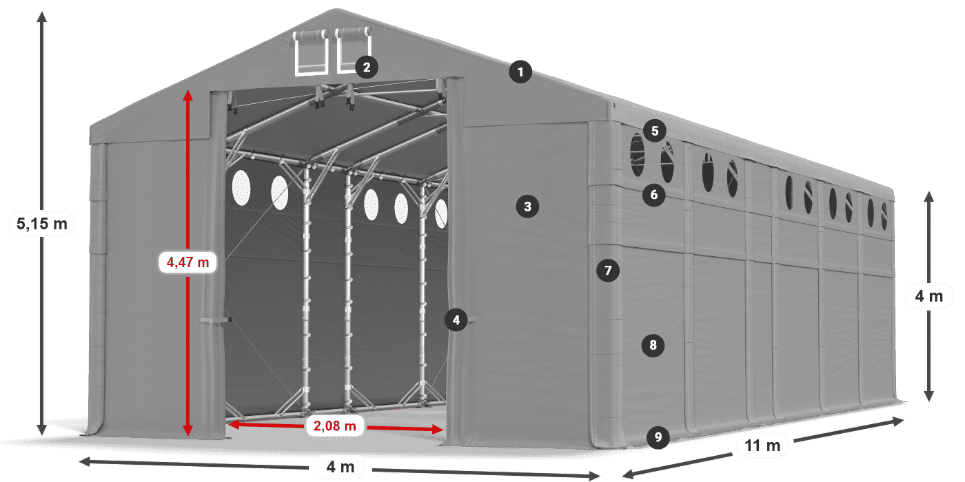 MFRO 620 PVC legende 4m