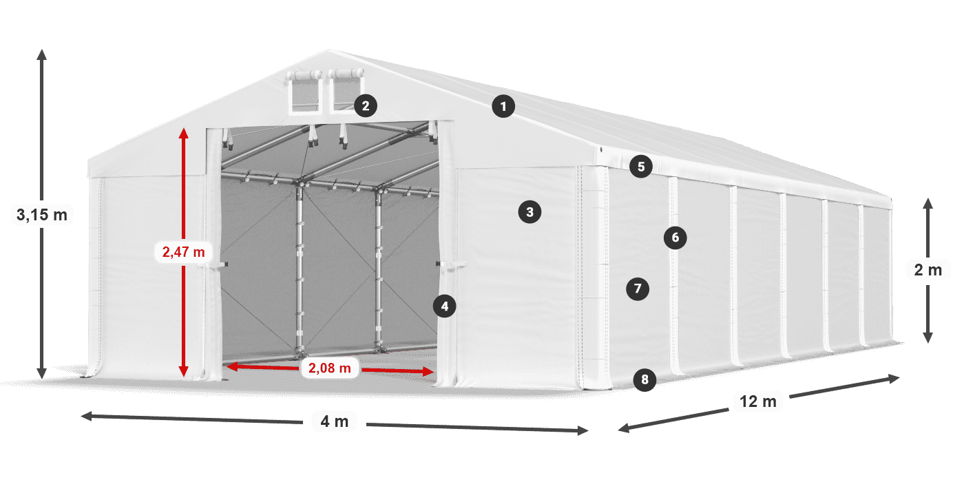 MFR 620 PVC legende 2m