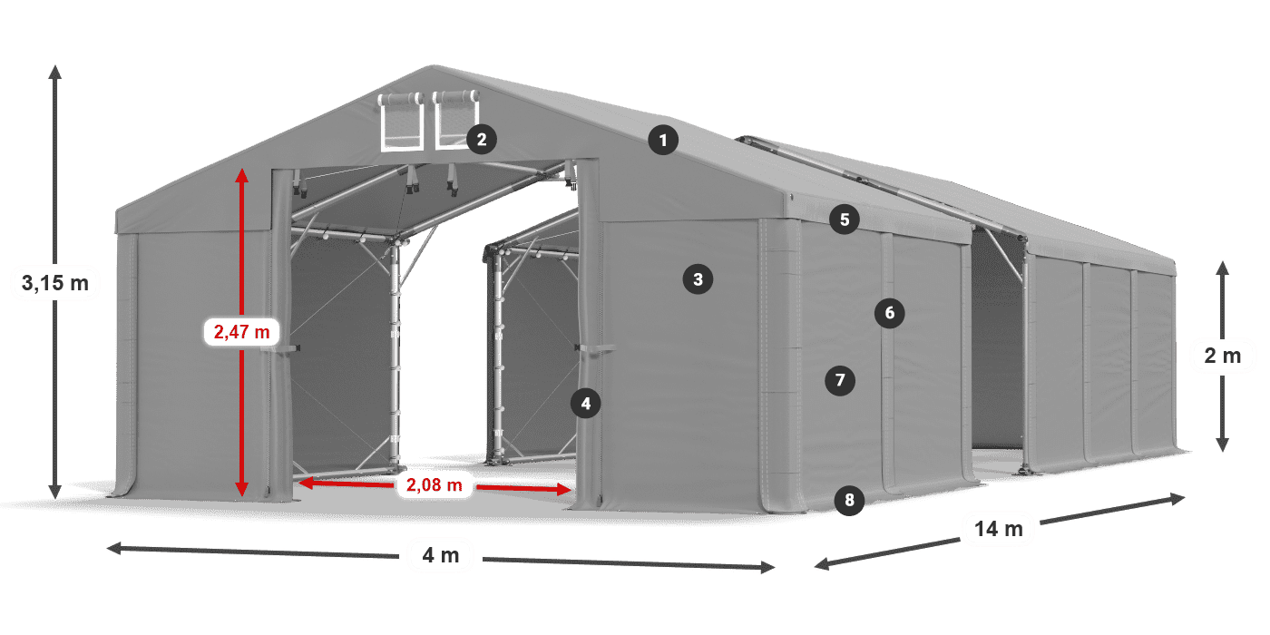 MFR 620 PVC legende 2m