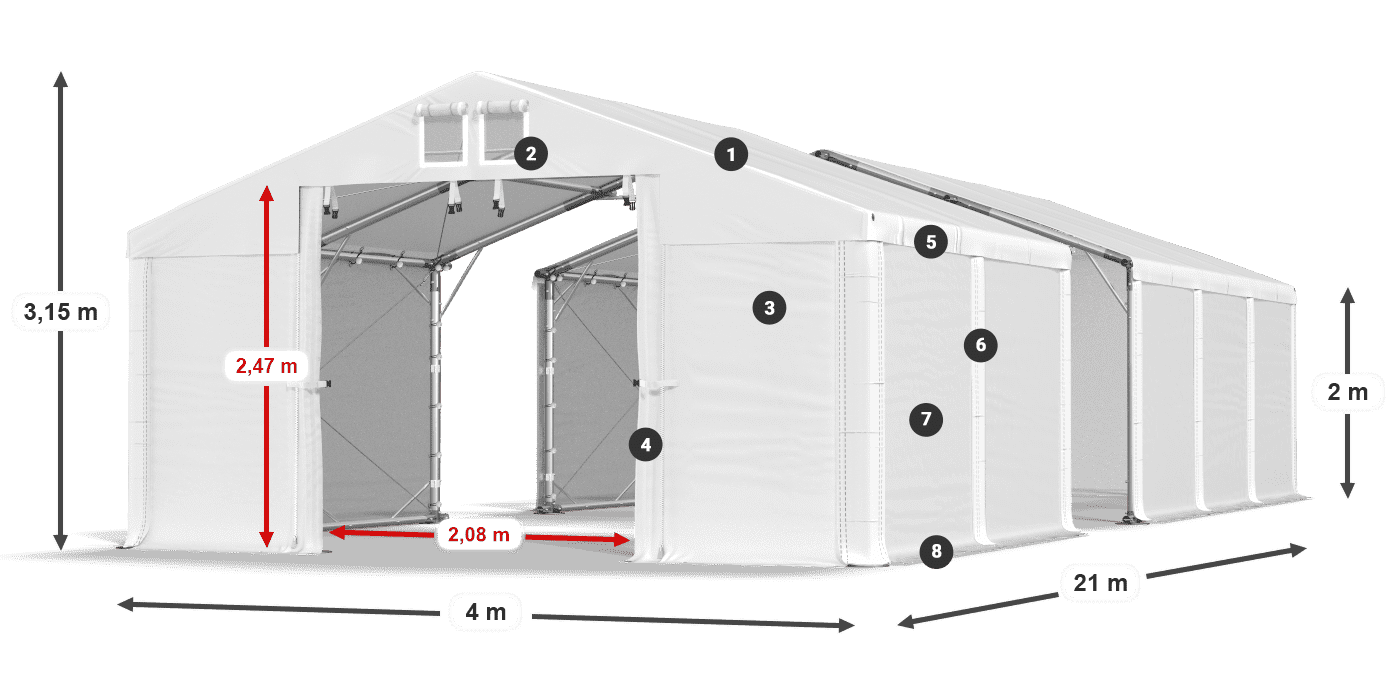 MFR 620 PVC legende 2m
