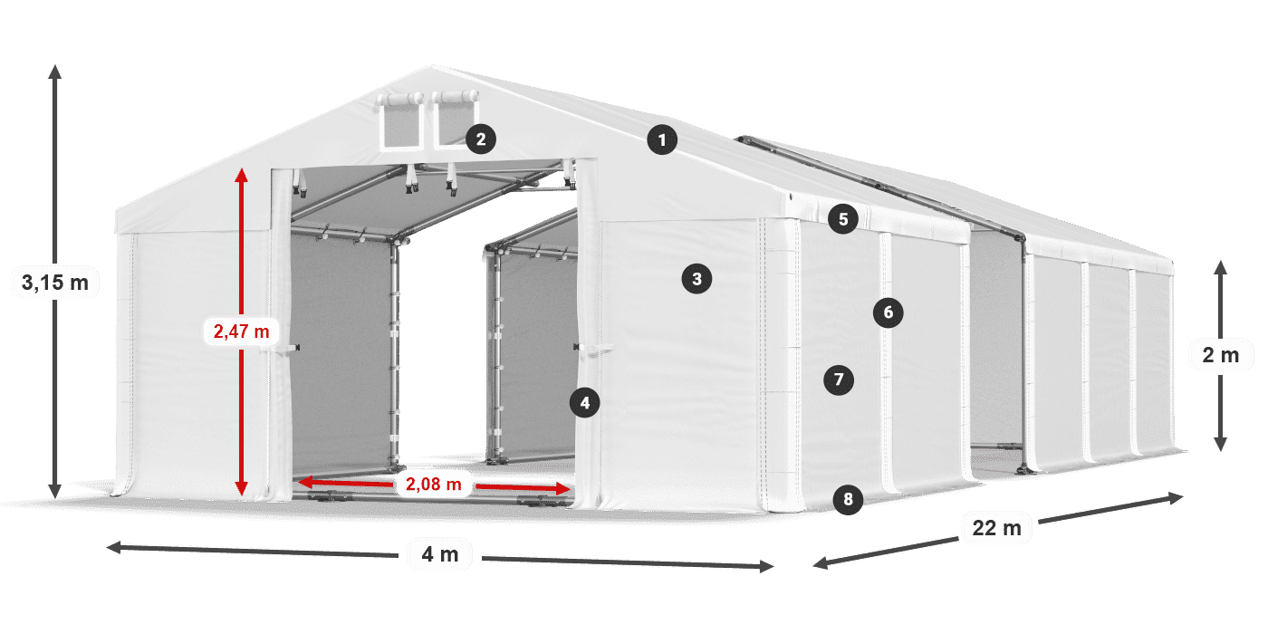 MFR 620 PVC legende 2m