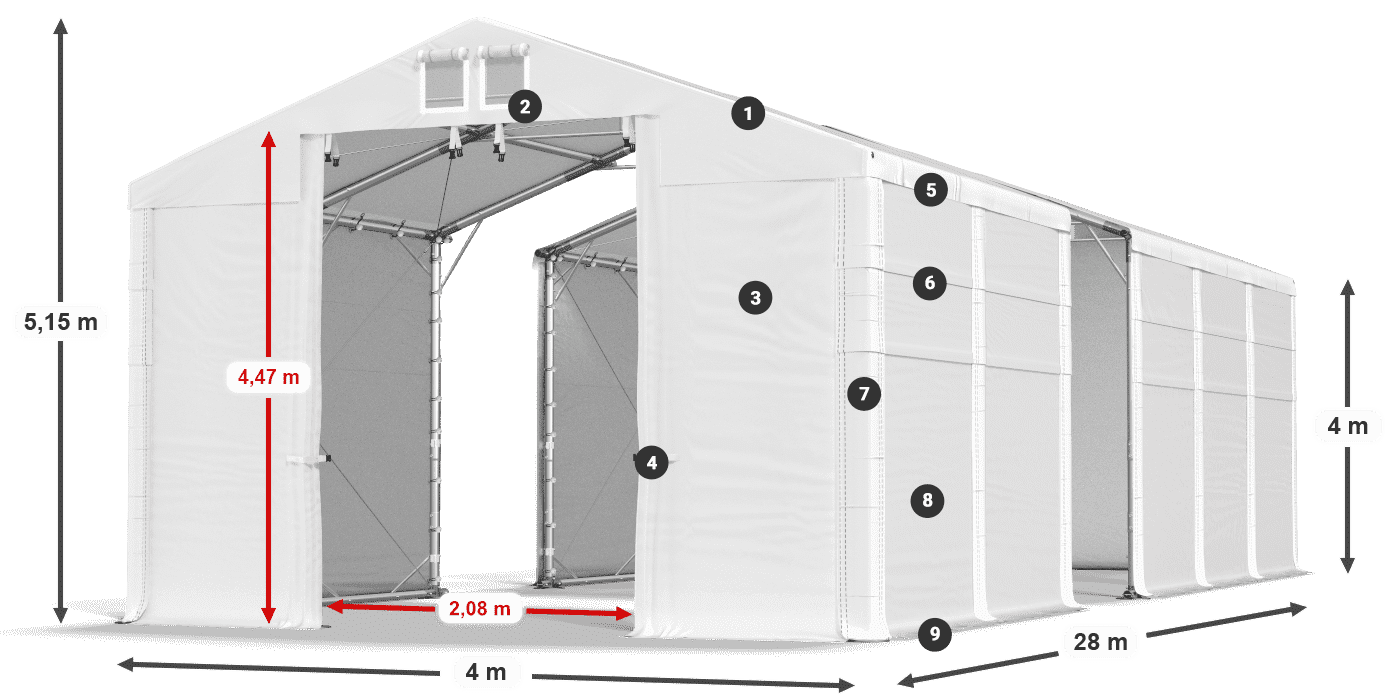 MFR 620 PVC legende 4m