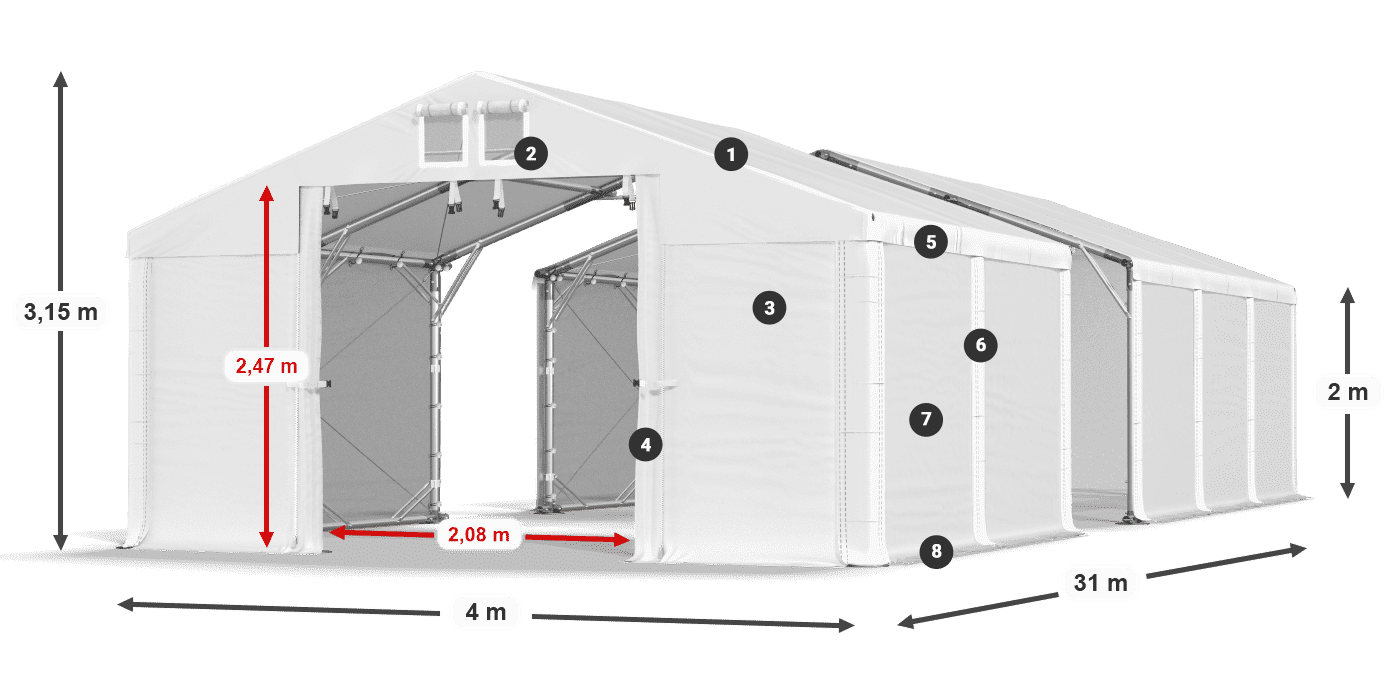 MFR 620 PVC legende 2m