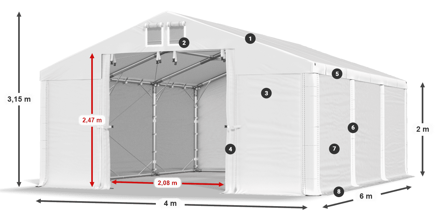 MFR 620 PVC legende 2m