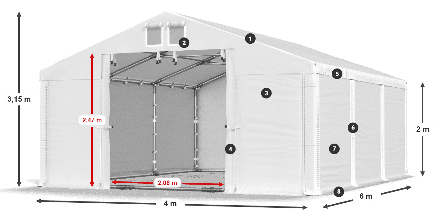 MFR 620 PVC legende 2m