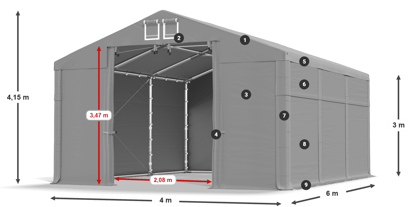 MFR 620 PVC legende 3m