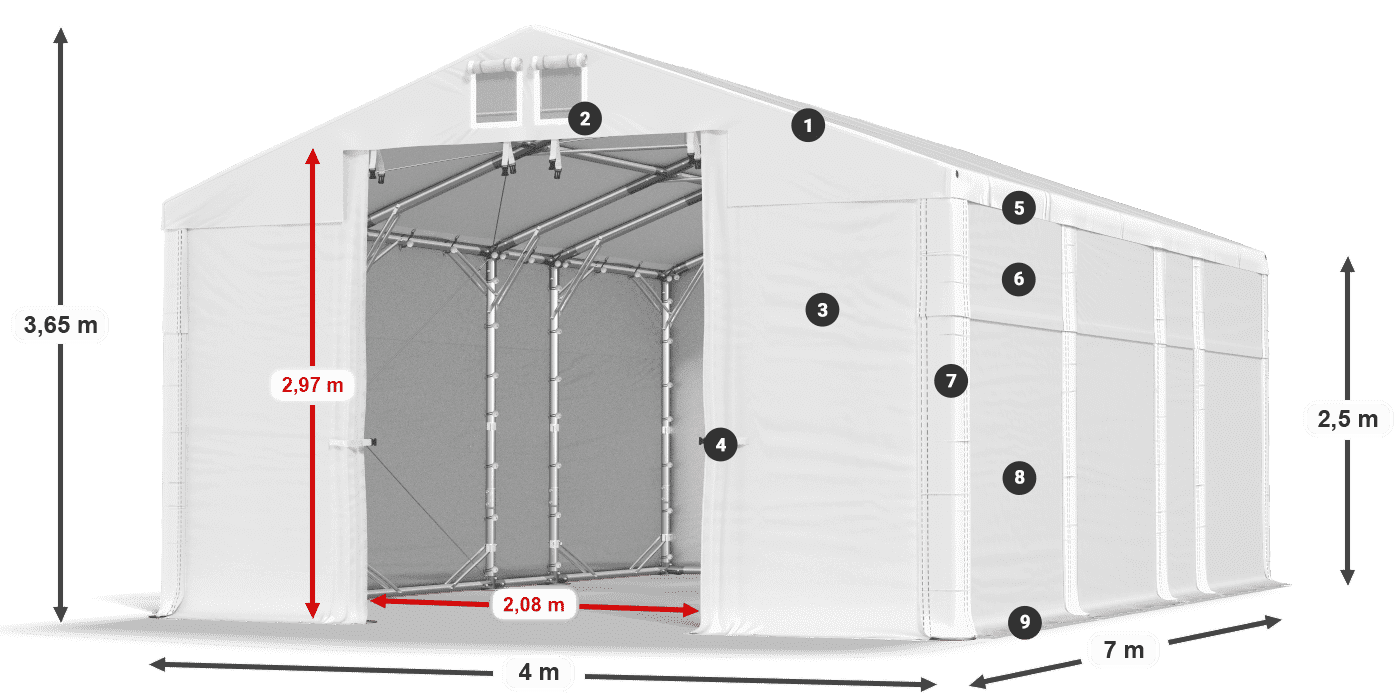 MFR 620 PVC legende 2,5m