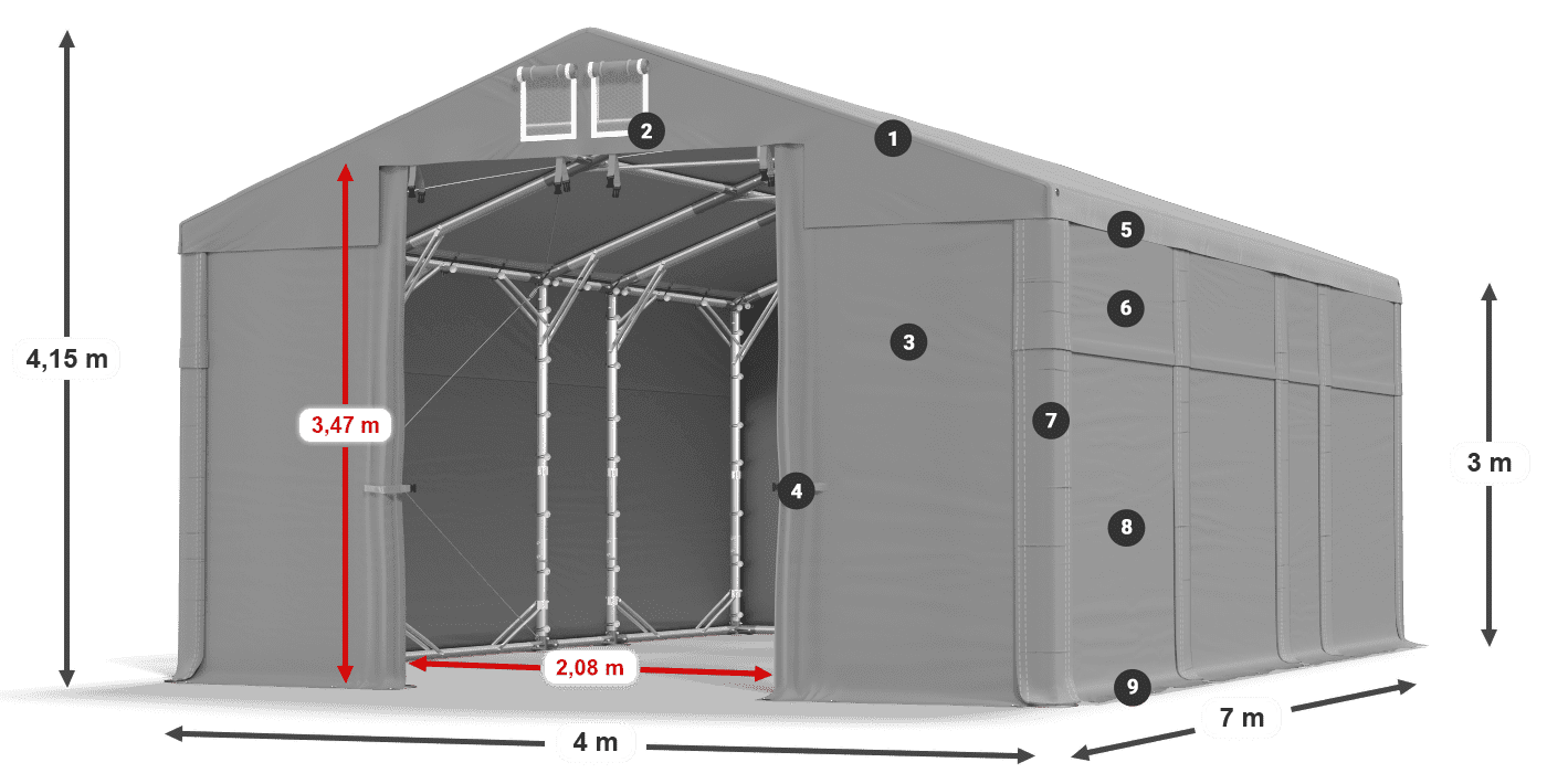 MFR 620 PVC legende 3m