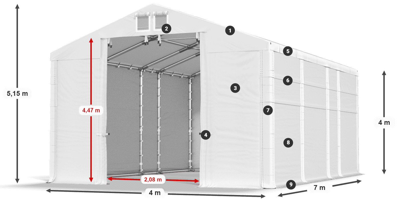 MFR 620 PVC legende 4m