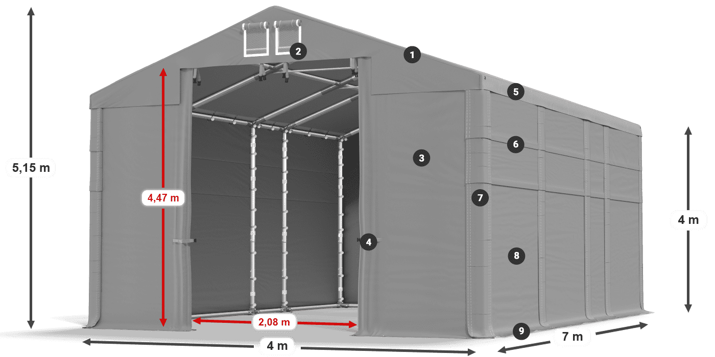 MFR 620 PVC legende 4m