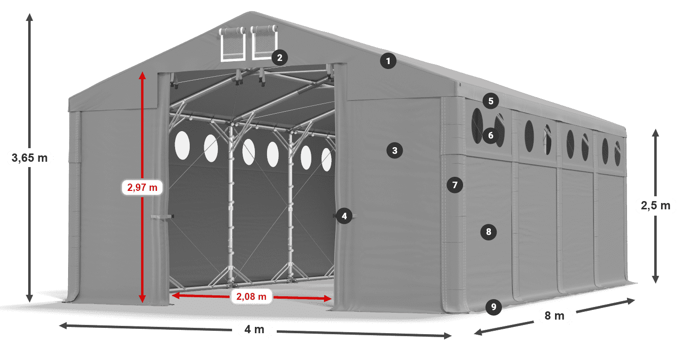 MFRO 620 PVC legende 2,5m