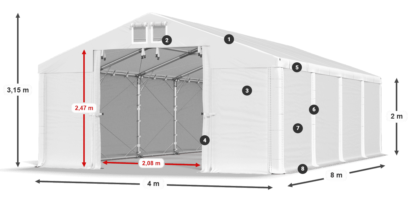 MFR 620 PVC legende 2m