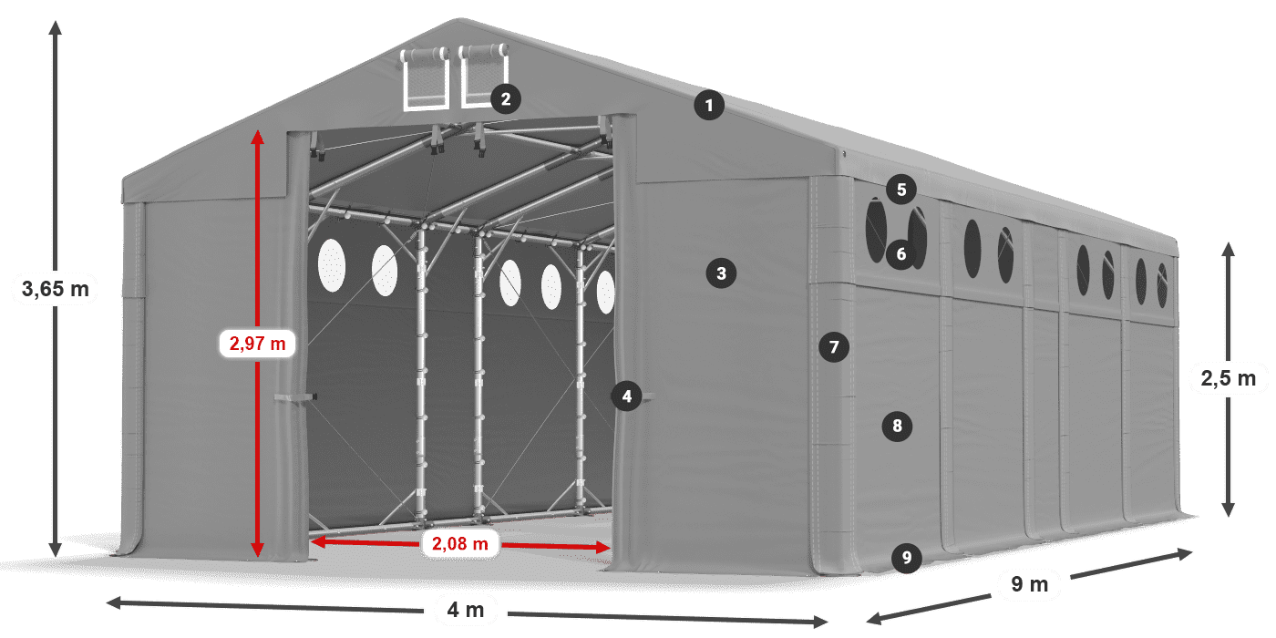 MFRO 620 PVC legende 2,5m