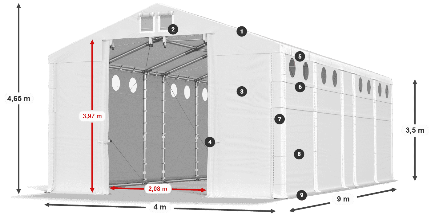 MFRO 620 PVC legende 3,5m