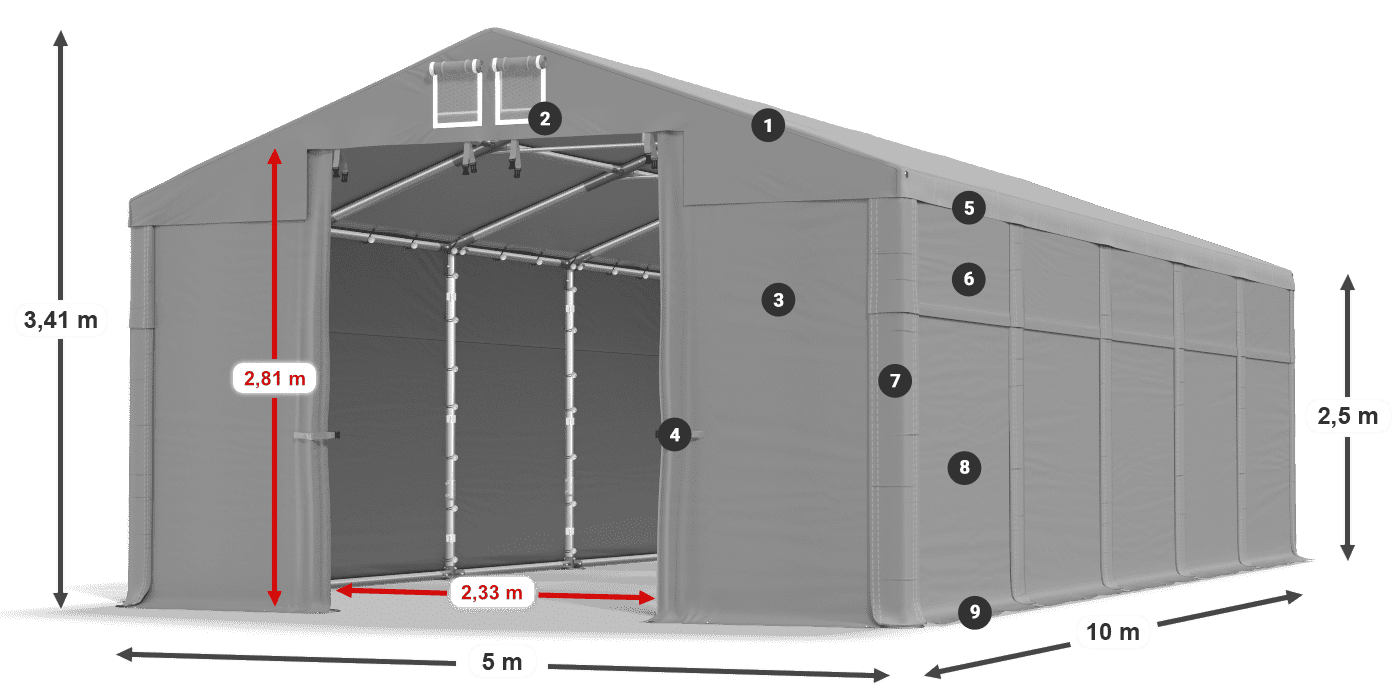 MFR 620 PVC legende 2,5m