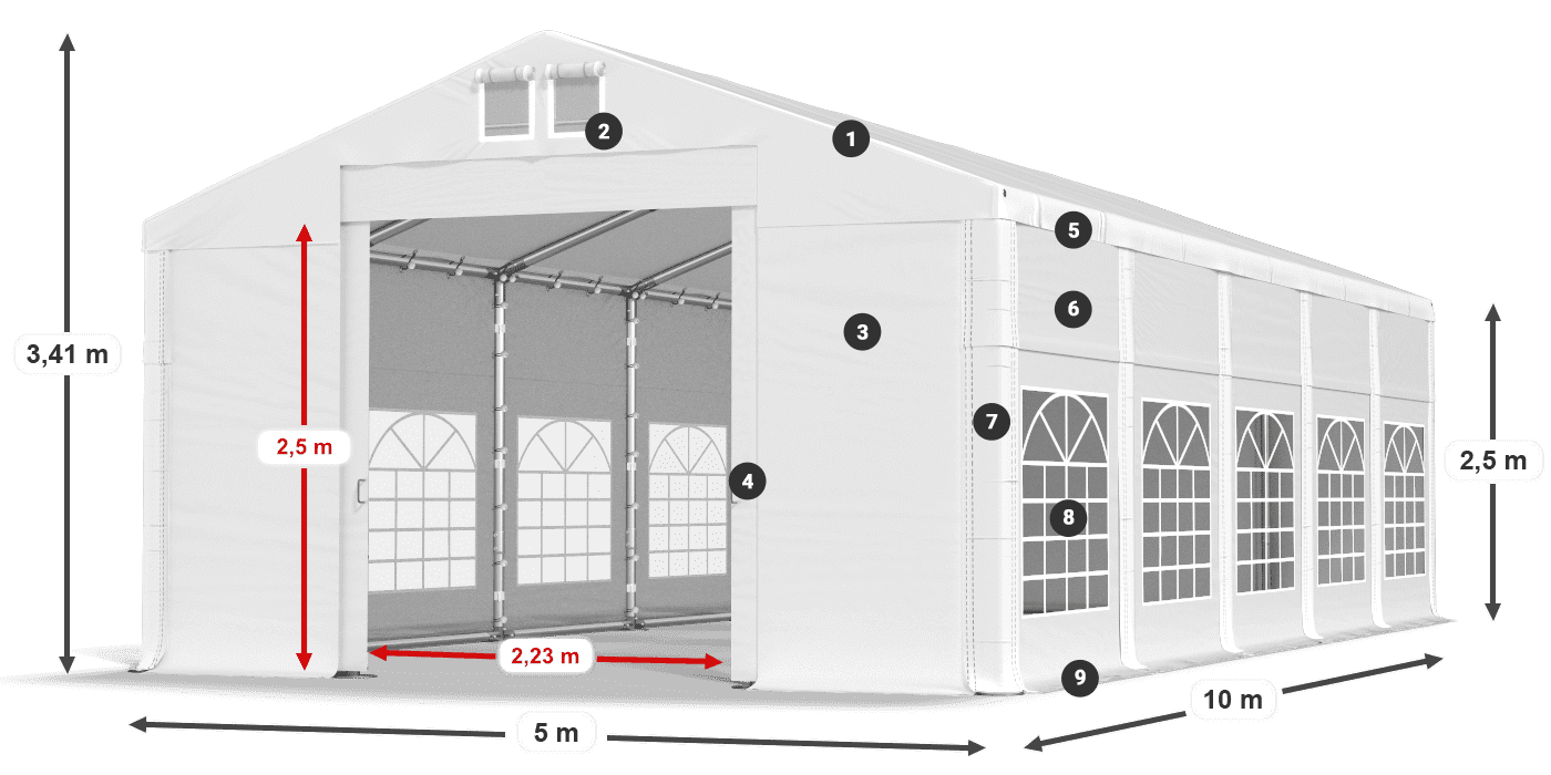 IFR 620 PVC legende 2,5m