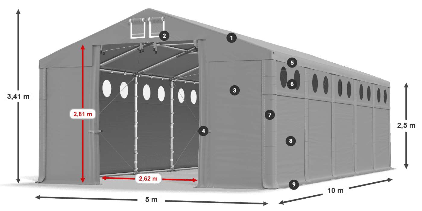 MFRO 620 PVC legende 2,5m