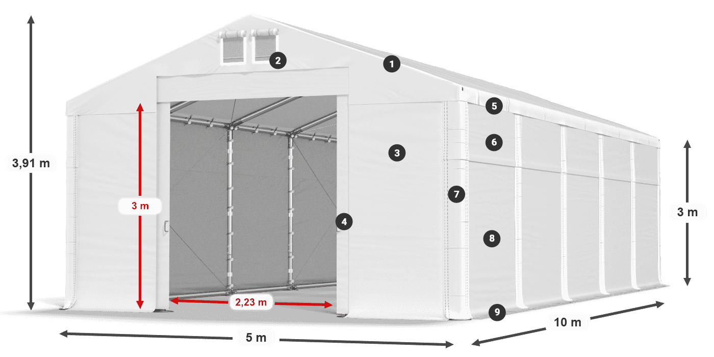 MFR 620 PVC legende 3m