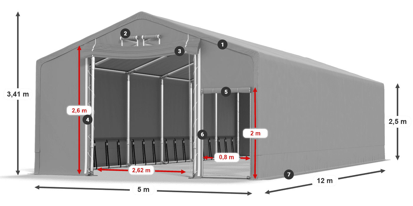 SFR 600 PVC legende 2,5m