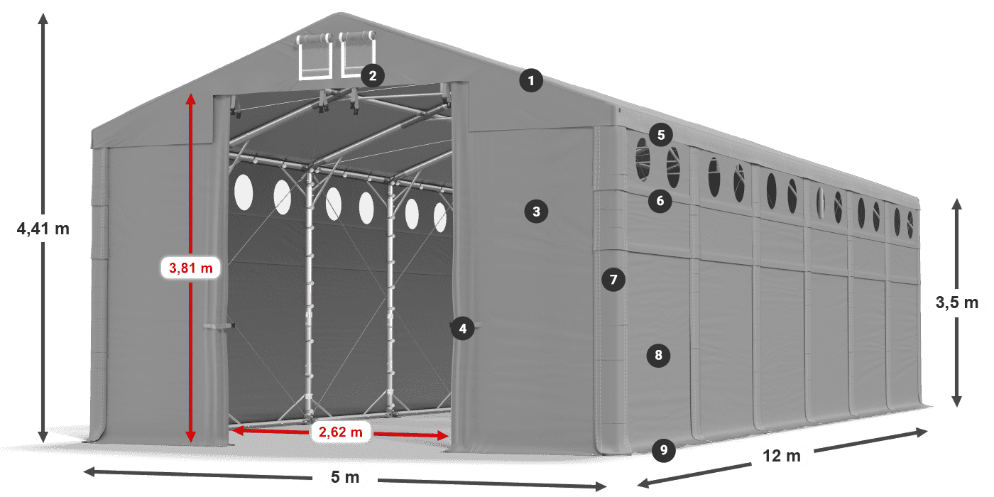 MFRO 620 PVC legende 3,5m