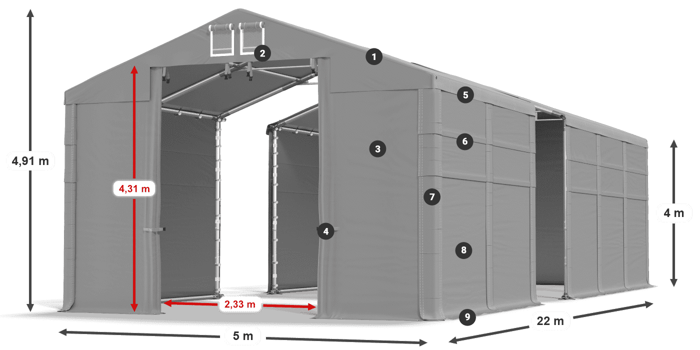 MFR 620 PVC legende 4m