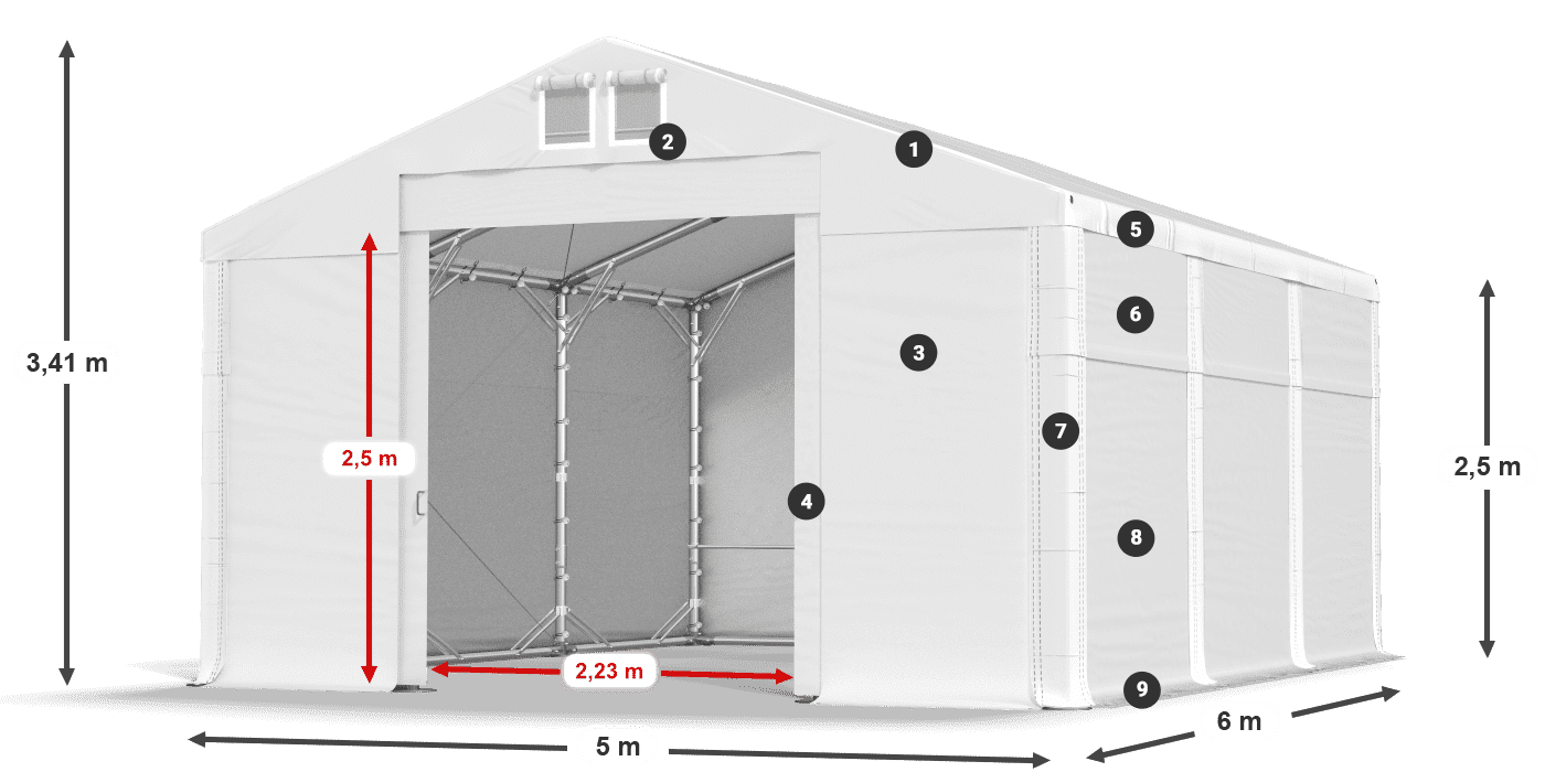 MFR 620 PVC legende 2,5m
