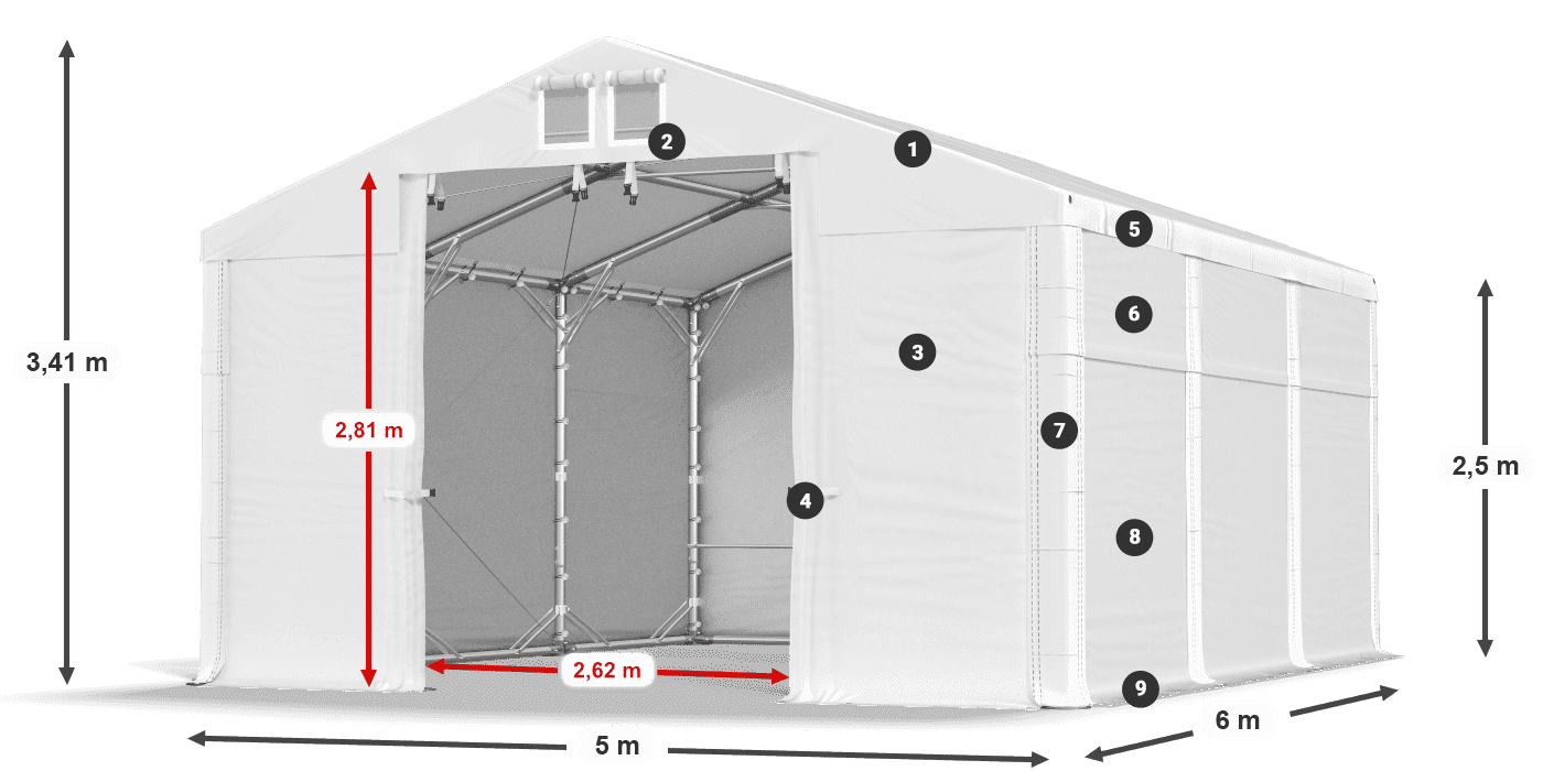 MFR 620 PVC legende 2,5m