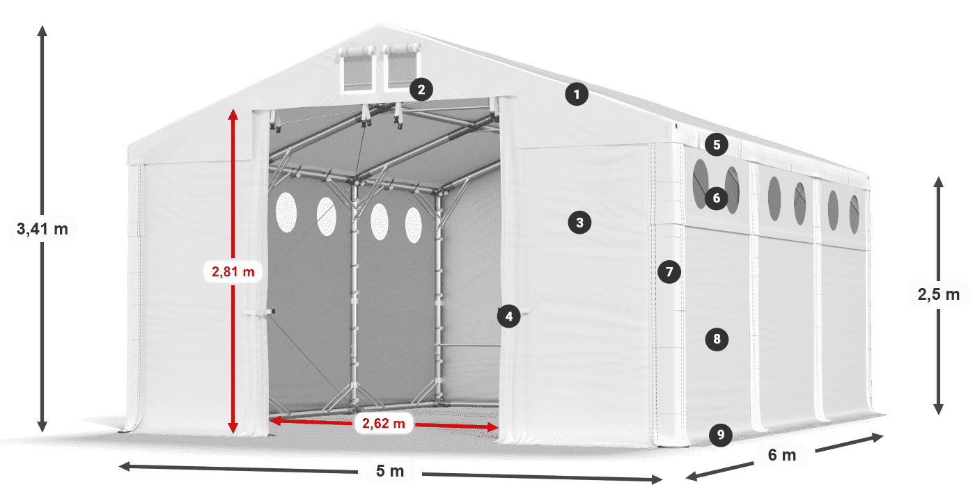 MFRO 620 PVC legende 2,5m