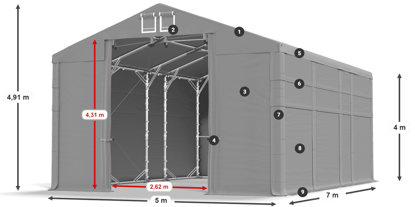 MFR 620 PVC legende 4m
