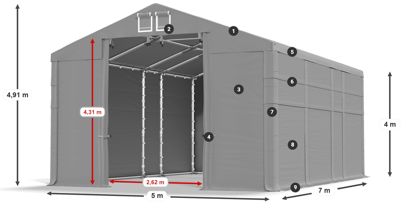 MFR 620 PVC legende 4m
