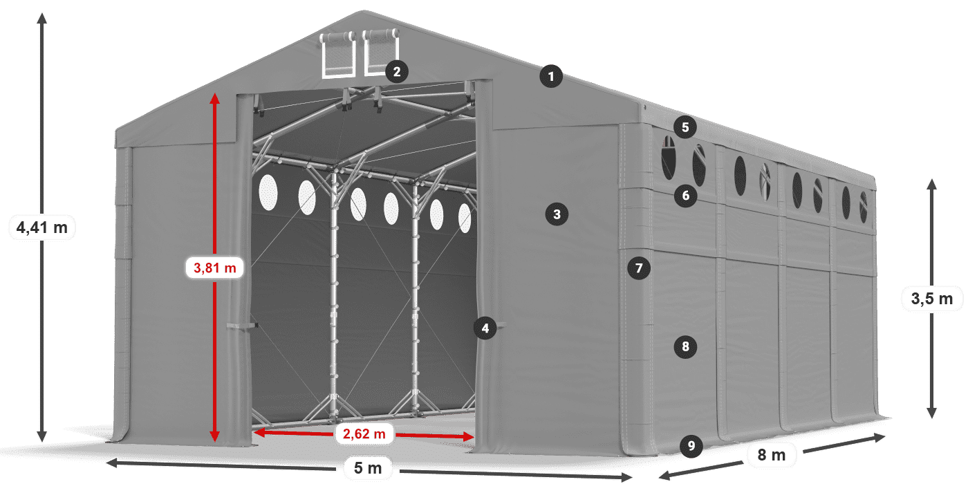 MFRO 620 PVC legende 3,5m