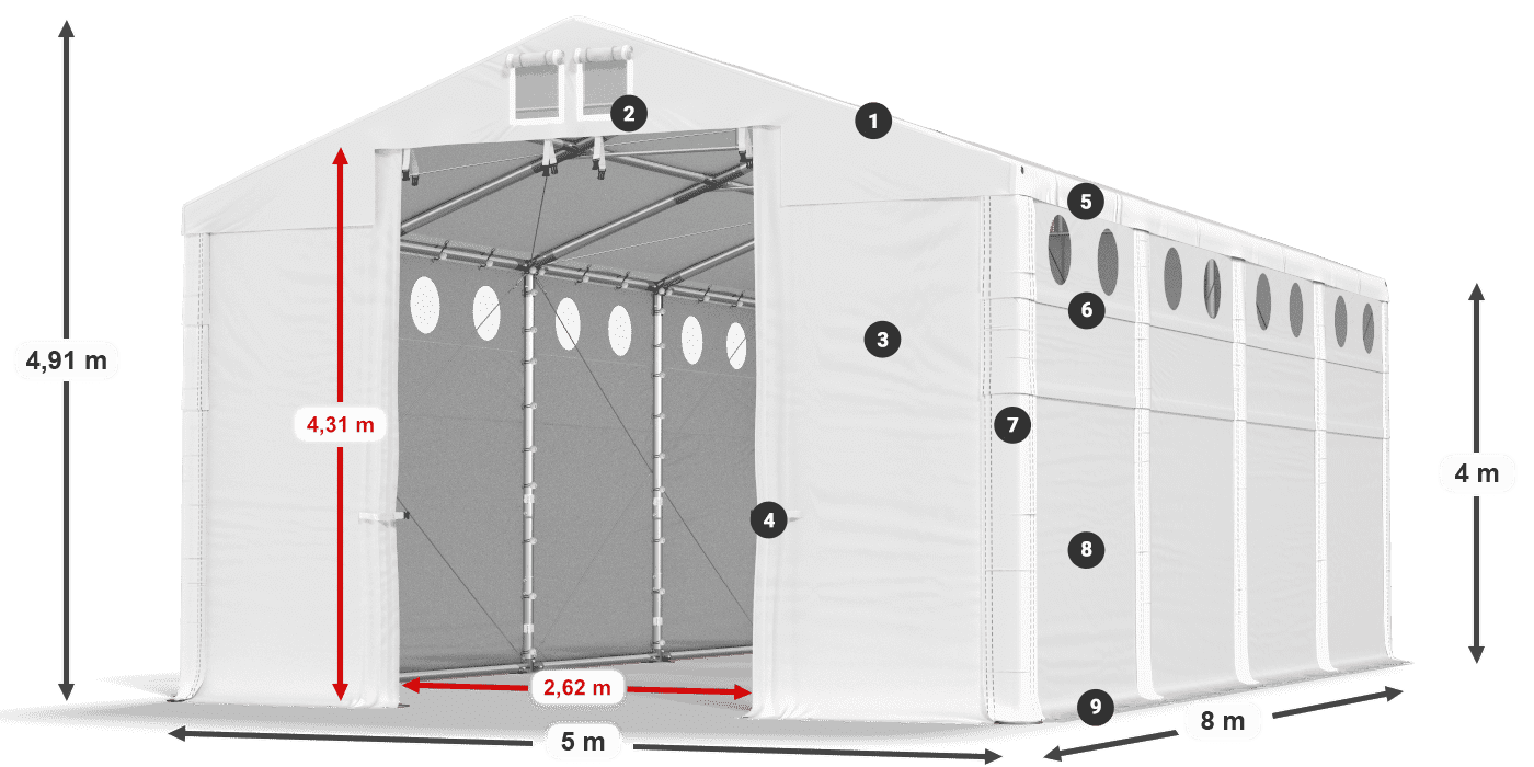 MFRO 620 PVC legende 4m