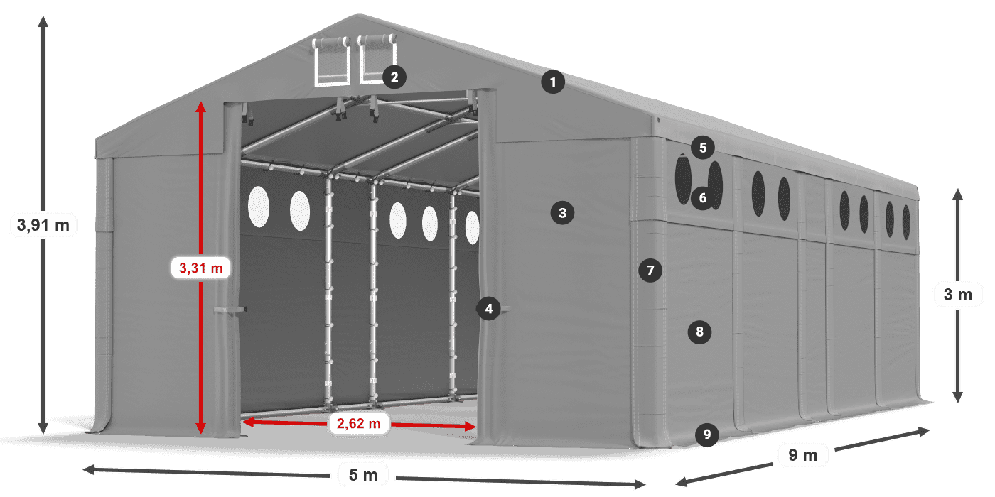 MFRO 620 PVC legende 3m