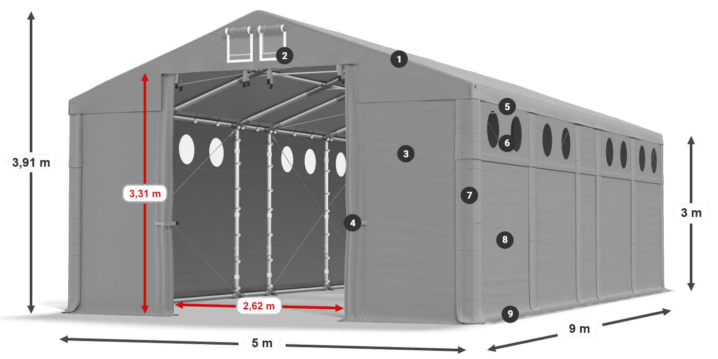 MFRO 620 PVC legende 3m