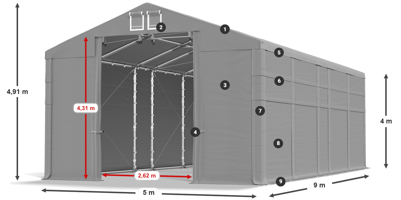 MFR 620 PVC legende 4m