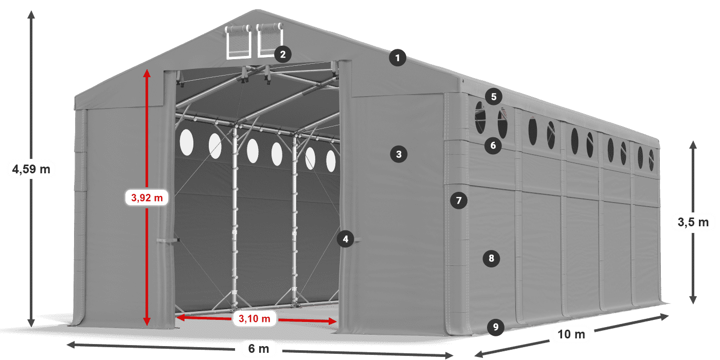 MFRO 620 PVC legende 3,5m