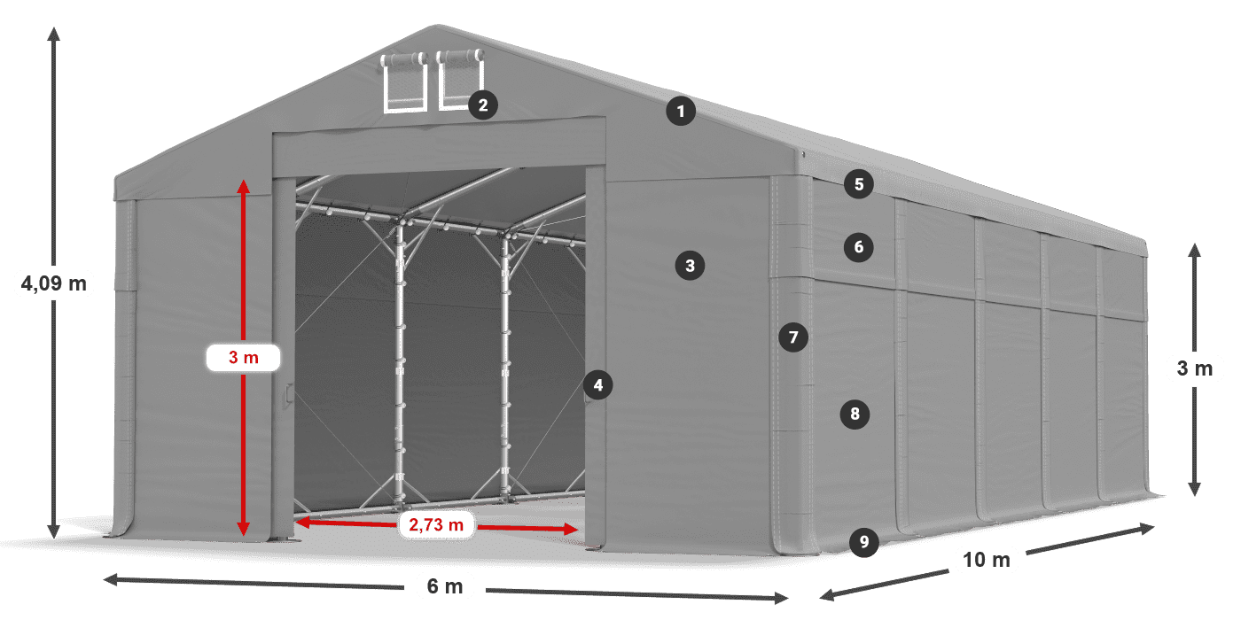 MFR 620 PVC legende 3m