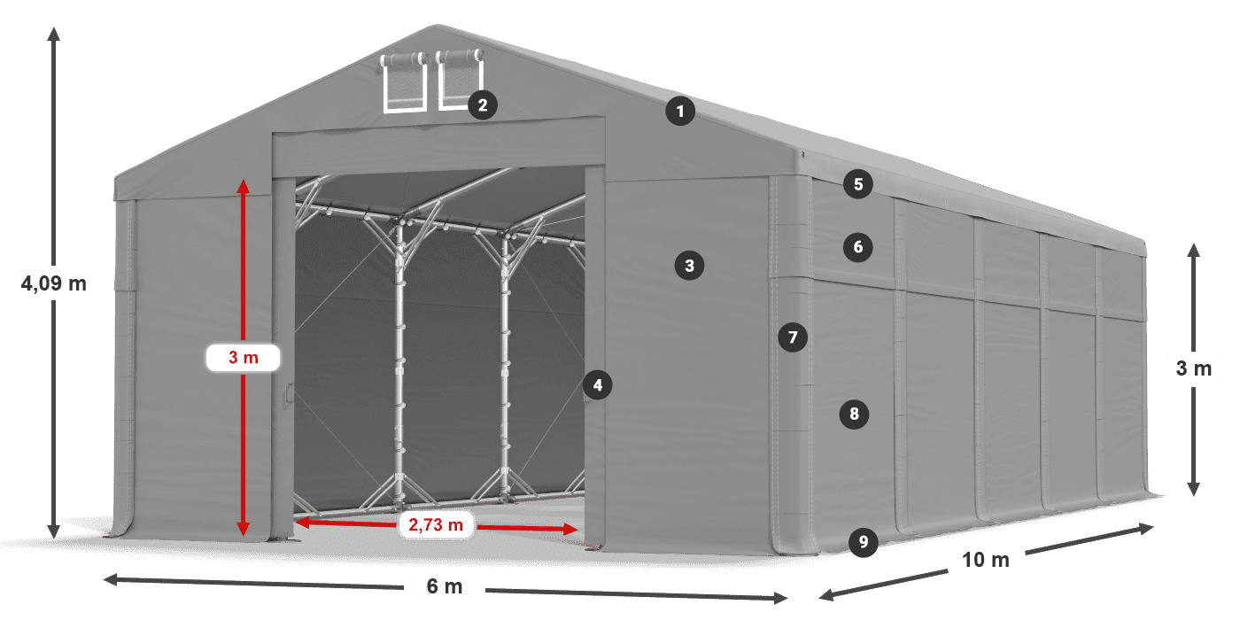 MFR 620 PVC legende 3m