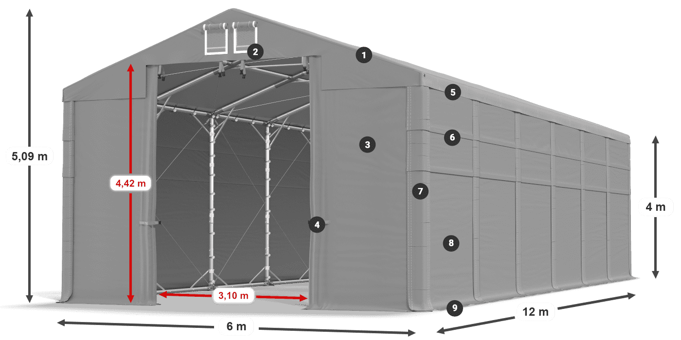 MFR 620 PVC legende 4m
