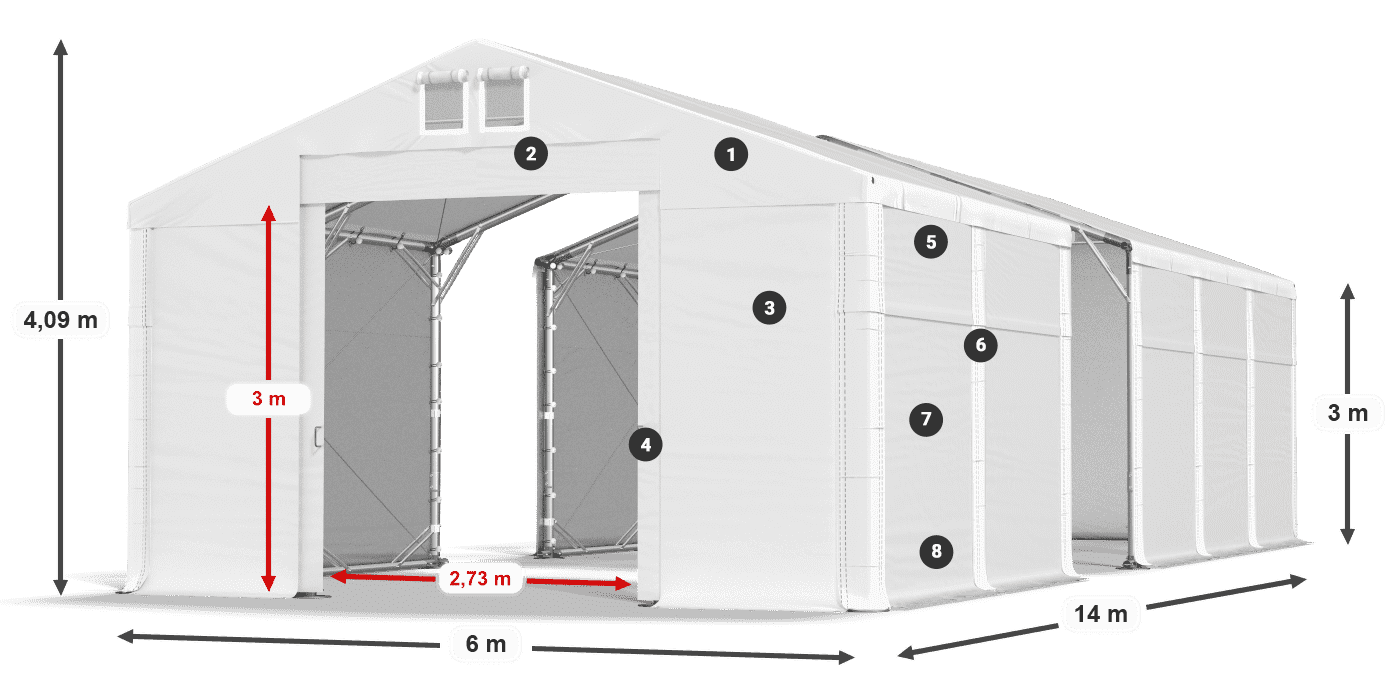 MFR 620 PVC legende 3m