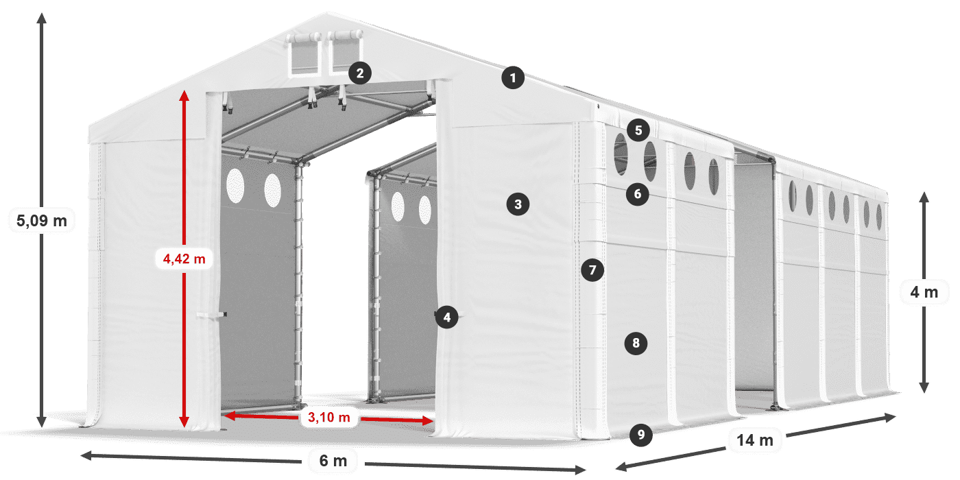 MFRO 620 PVC legende 4m