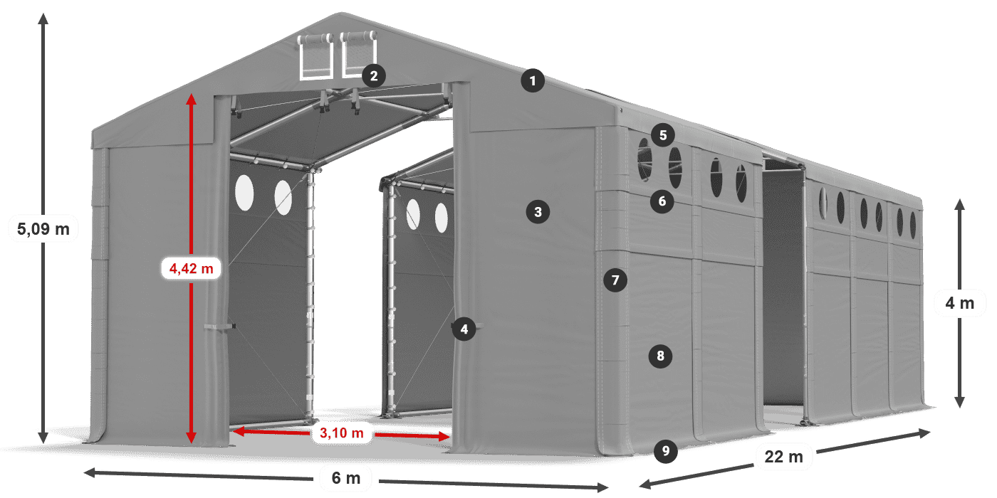 MFRO 620 PVC legende 4m