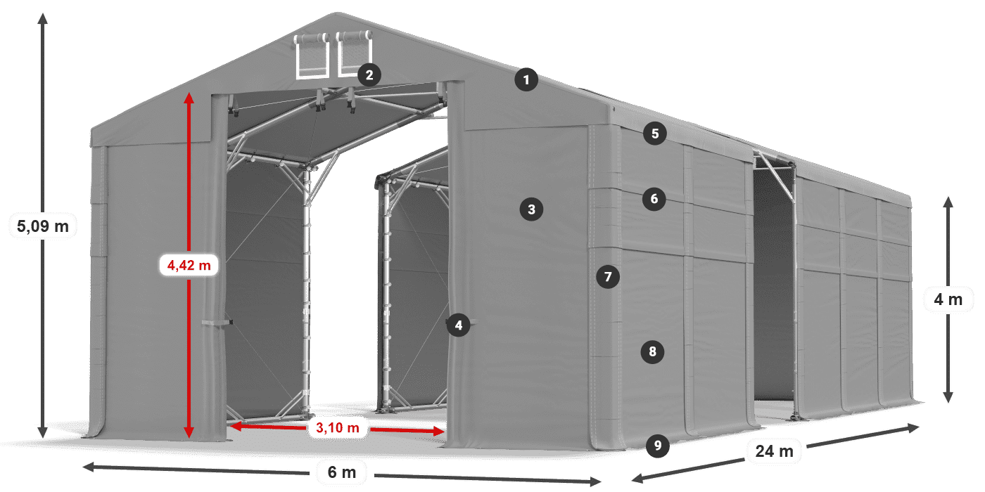 MFR 620 PVC legende 4m
