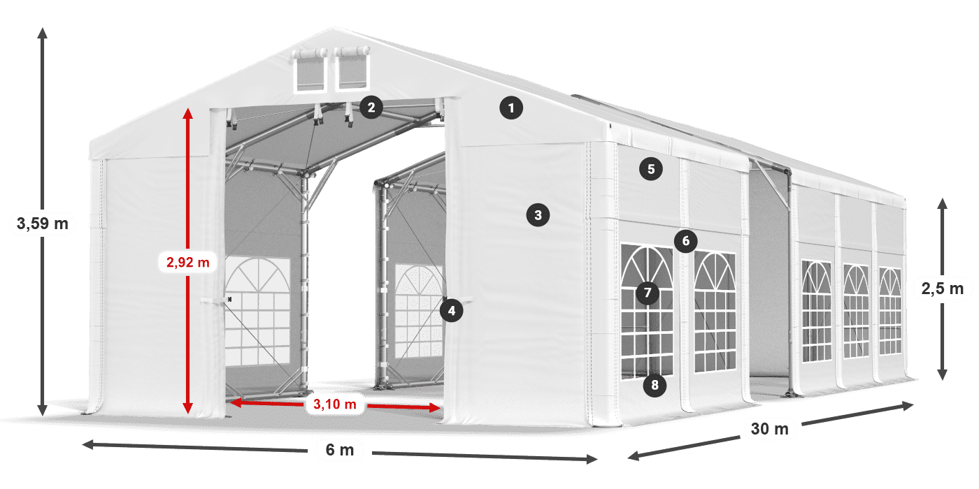 IFR 620 PVC legende 2,5m