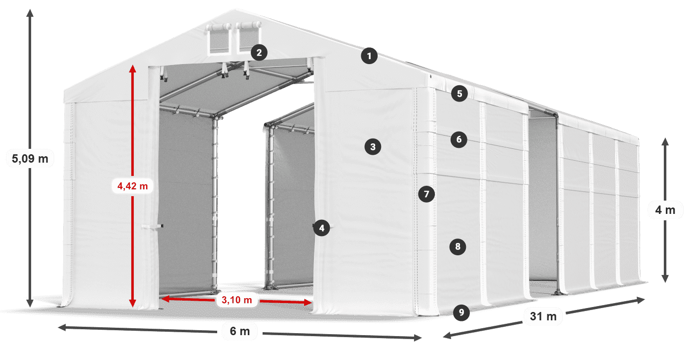 MFR 620 PVC legende 4m