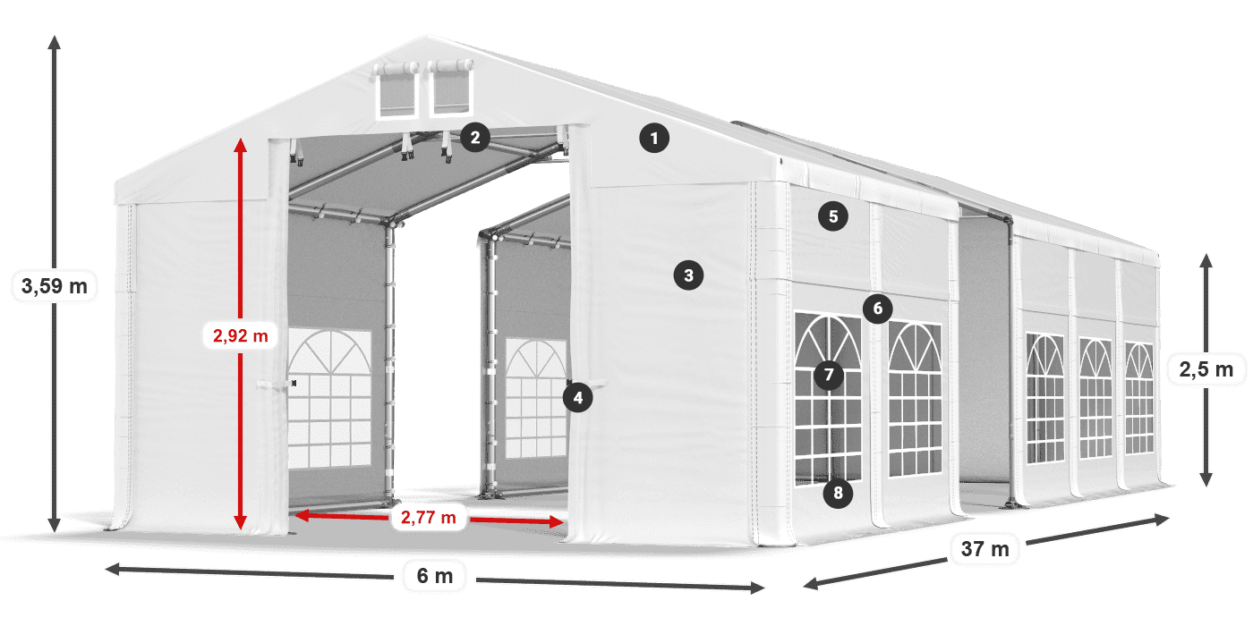 IFR 620 PVC legende 2,5m