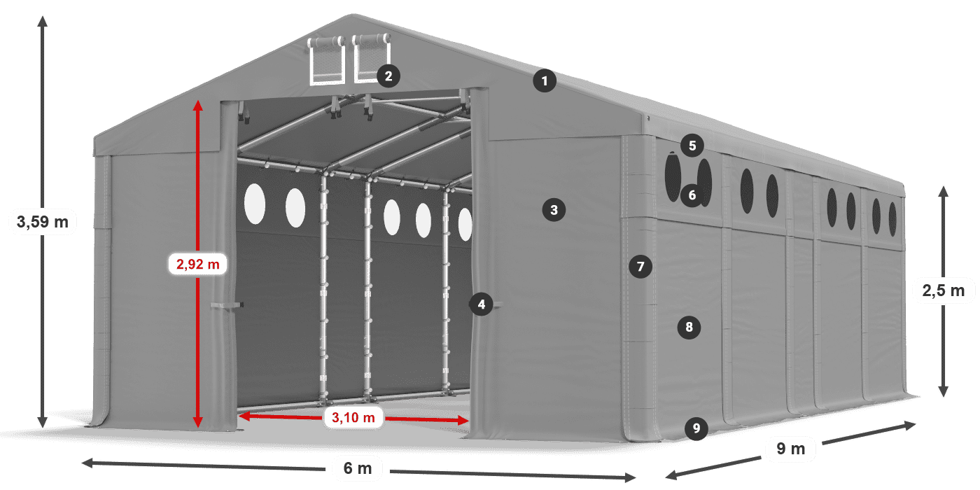 MFRO 620 PVC legende 2,5m